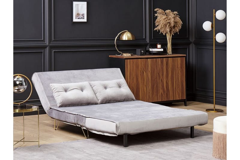 Sohva Vestfold 2:n ist Sametti - Harmaa - Huonekalut - Sohva - Vuodesohva