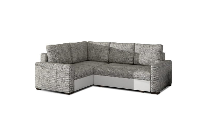 Sohvaosa Eltap Corona 235x162x90 cm - Berlin 01, Soft 17, Harmaa, Valkoinen, Vasen - Huonekalut - Sohva - Vuodesohva