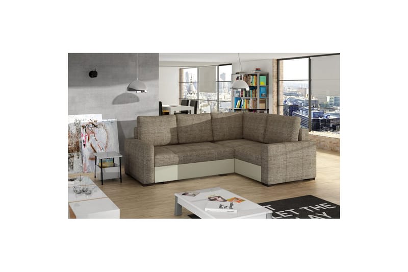 Sohvaosa Eltap Corona 235x162x90 cm - Berlin 03, Soft 33, Beige, Oikea - Huonekalut - Sohva - Vuodesohva