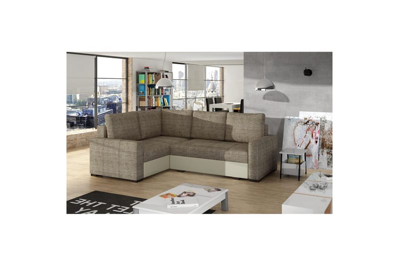 Sohvaosa Eltap Corona 235x162x90 cm - Berlin 03, Soft 33, Beige, Vasen - Huonekalut - Sohva - Vuodesohva