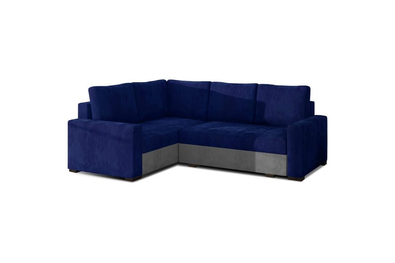 Sohvaosa Eltap Corona 235x162x90 cm, Kronos 09, Paros 05, Tummansininen, Vaaleanharmaa, Vasen