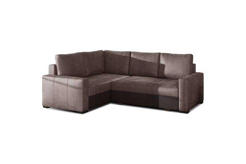 Sohvaosa Eltap Corona 235x162x90 cm - Monolith 09, Monolith 29, Tummanbeige, Ruskea, Vasen - Huonekalut - Sohva - Vuodesohva