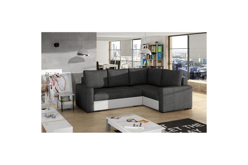 Sohvaosa Eltap Corona 235x162x90 cm - Sawana 05, Soft 17, Harmaa, Valkoinen, Oikea - Huonekalut - Sohva - Vuodesohva