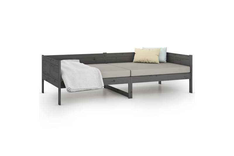 Sohvasänky harmaa täysi mänty 90x190 cm - Harmaa - Huonekalut - Sohva - Vuodesohva
