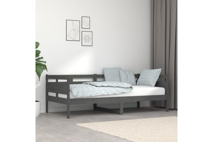 Sohvasänky harmaa täysi mänty 90x190 cm - Harmaa - Vuodesohva