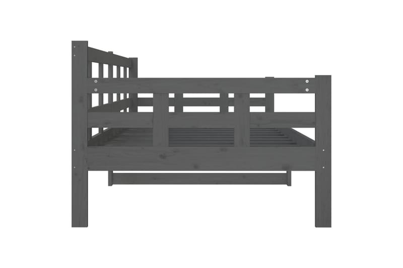 Sohvasänky harmaa täysi mänty 90x200 cm - Harmaa - Huonekalut - Sohva - Sohvasängyt