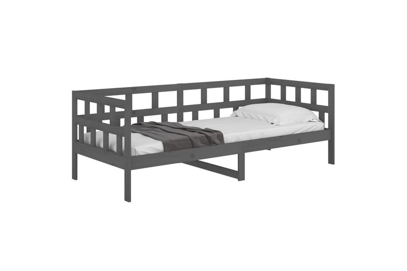 Sohvasänky harmaa täysi mänty 90x200 cm - Harmaa - Huonekalut - Sohva - Vuodesohva