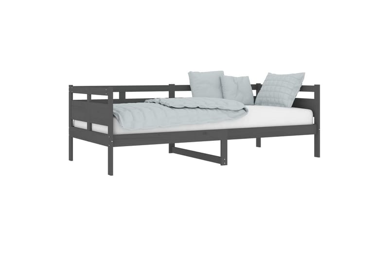 Sohvasänky harmaa täysi mänty 90x200 cm - Harmaa - Huonekalut - Sohva - Sohvasängyt