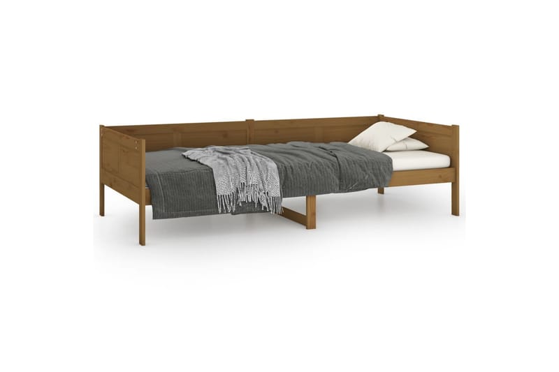 Sohvasänky hunajanruskea täysi mänty 80x200 cm - Ruskea - Huonekalut - Sohva - Sohvasängyt