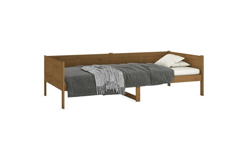 Sohvasänky hunajanruskea täysi mänty 80x200 cm - Ruskea - Huonekalut - Sohva - Sohvasängyt