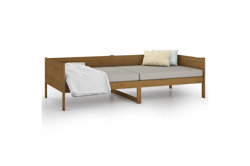 Sohvasänky hunajanruskea täysi mänty 80x200 cm - Ruskea - Huonekalut - Sohva - Sohvasängyt