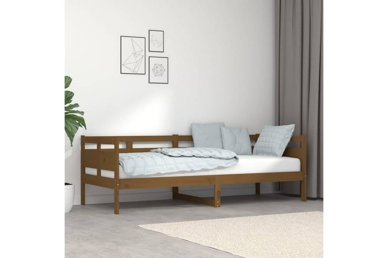 Sohvasänky hunajanruskea täysi mänty 80x200 cm - Ruskea - Huonekalut - Sohva - Vuodesohva