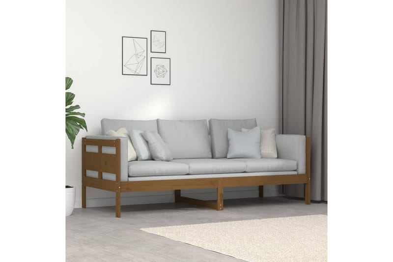 Sohvasänky hunajanruskea täysi mänty 80x200 cm - Ruskea - Huonekalut - Sohva - Vuodesohva