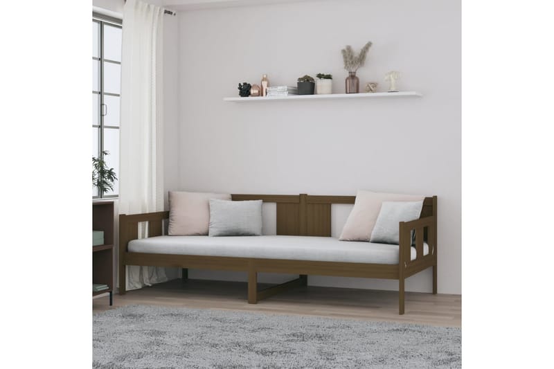 Sohvasänky hunajanruskea täysi mänty 90x190 cm - Ruskea - Huonekalut - Sohva - Vuodesohva