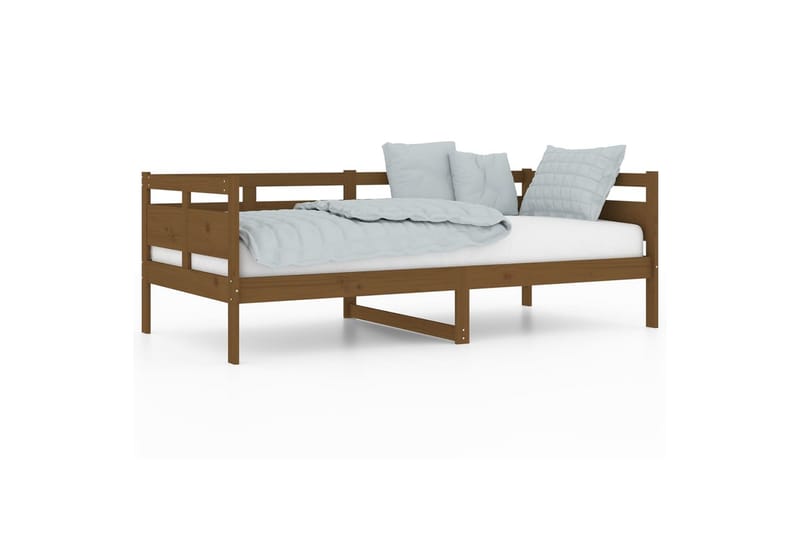 Sohvasänky hunajanruskea täysi mänty 90x190 cm - Ruskea - Huonekalut - Sohva - Sohvasängyt