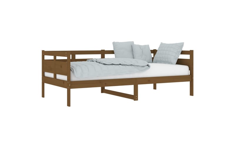 Sohvasänky hunajanruskea täysi mänty 90x190 cm - Ruskea - Huonekalut - Sohva - Sohvasängyt