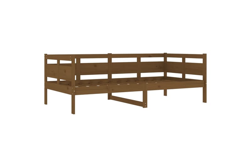 Sohvasänky hunajanruskea täysi mänty 90x190 cm - Ruskea - Huonekalut - Sohva - Sohvasängyt