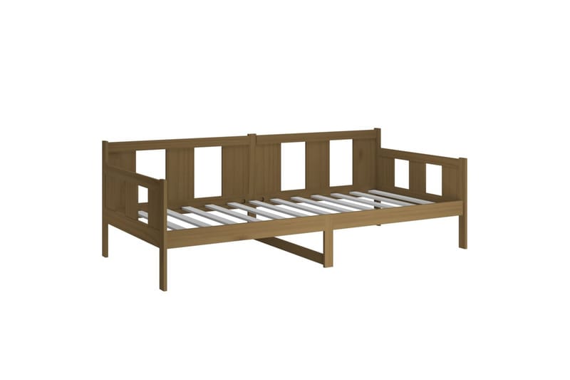 Sohvasänky hunajanruskea täysi mänty 90x200 cm - Ruskea - Huonekalut - Sohva - Sohvasängyt