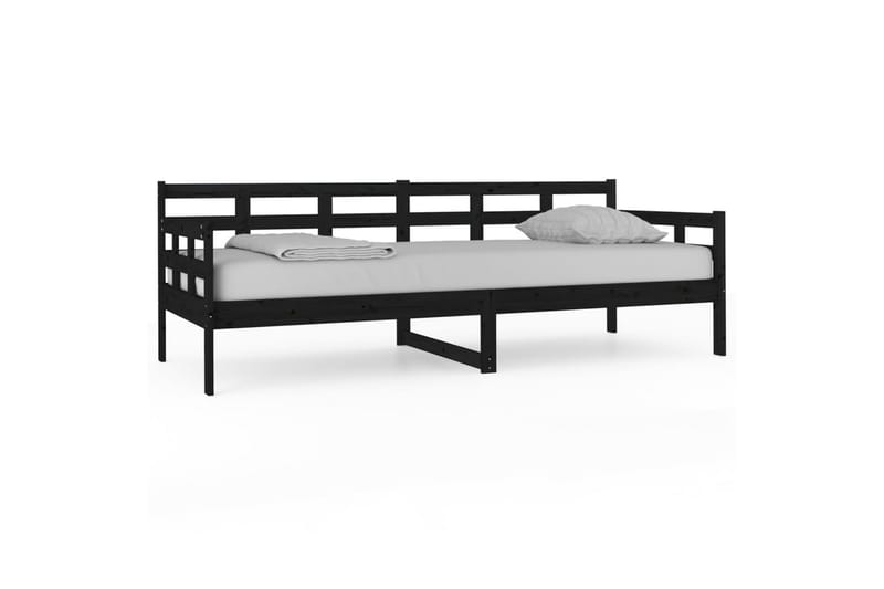 Sohvasänky musta täysi mänty 80x200 cm - Musta - Huonekalut - Sohva - Sohvasängyt