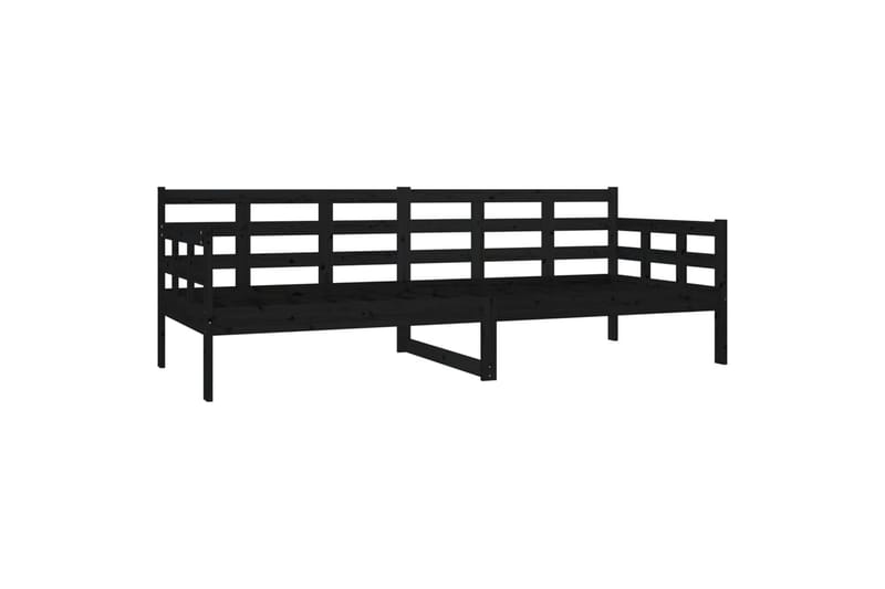 Sohvasänky musta täysi mänty 80x200 cm - Musta - Huonekalut - Sohva - Sohvasängyt