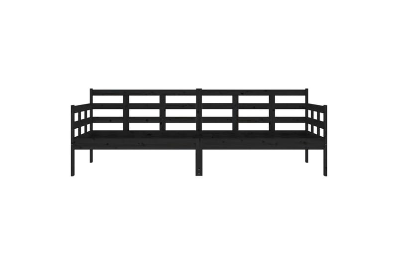 Sohvasänky musta täysi mänty 80x200 cm - Musta - Huonekalut - Sohva - Sohvasängyt