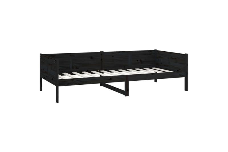 Sohvasänky musta täysi mänty 90x190 cm - Musta - Huonekalut - Sohva - Sohvasängyt