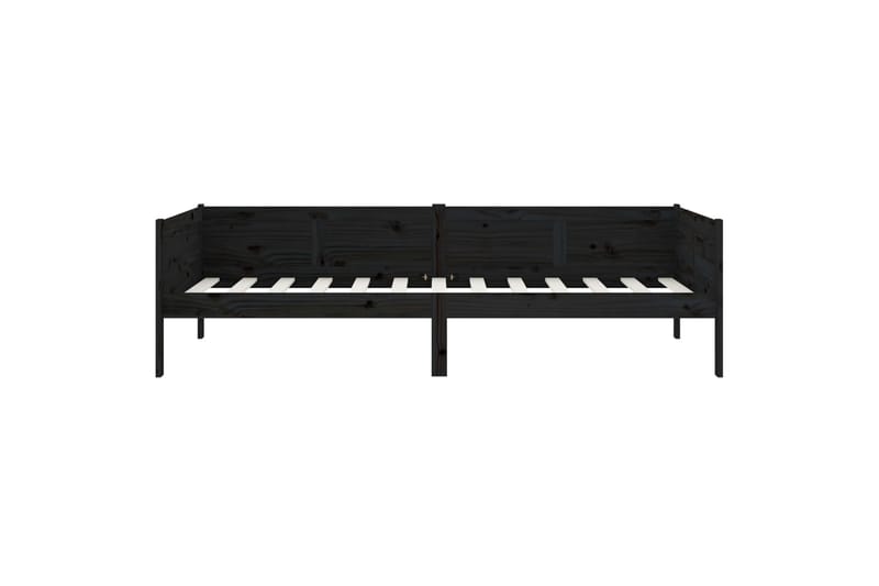 Sohvasänky musta täysi mänty 90x190 cm - Musta - Huonekalut - Sohva - Sohvasängyt