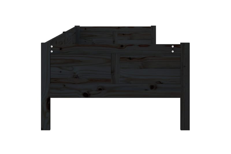 Sohvasänky musta täysi mänty 90x190 cm - Musta - Huonekalut - Sohva - Sohvasängyt