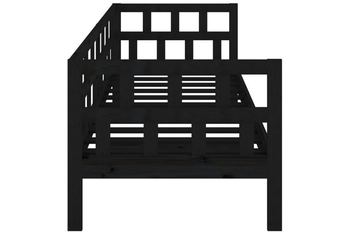 Sohvasänky musta täysi mänty 90x190 cm - Musta - Vuodesohva