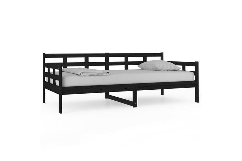 Sohvasänky musta täysi mänty 90x190 cm - Musta - Huonekalut - Sohva - Sohvasängyt