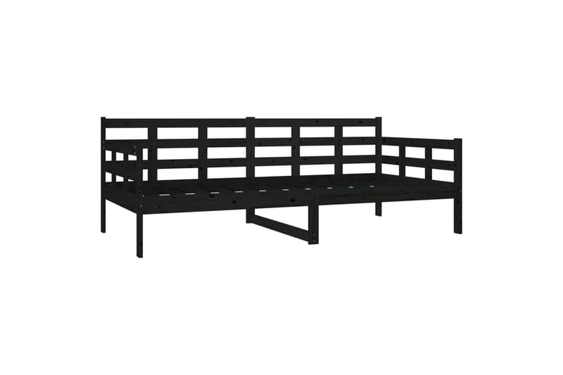 Sohvasänky musta täysi mänty 90x190 cm - Musta - Huonekalut - Sohva - Sohvasängyt