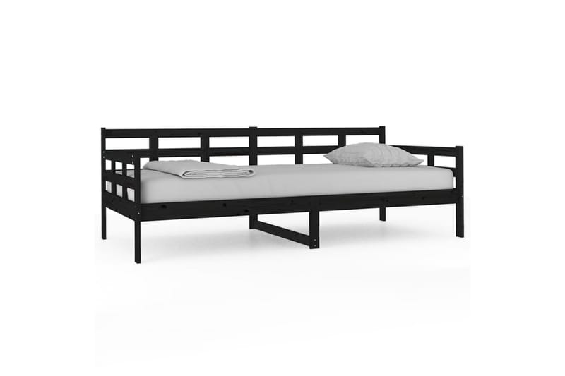Sohvasänky musta täysi mänty 90x200 cm - Musta - Huonekalut - Sohva - Sohvasängyt