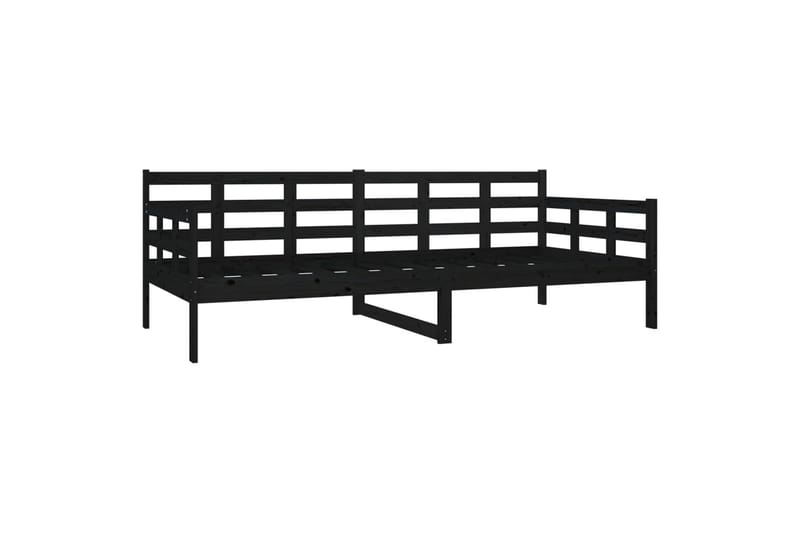 Sohvasänky musta täysi mänty 90x200 cm - Musta - Huonekalut - Sohva - Sohvasängyt