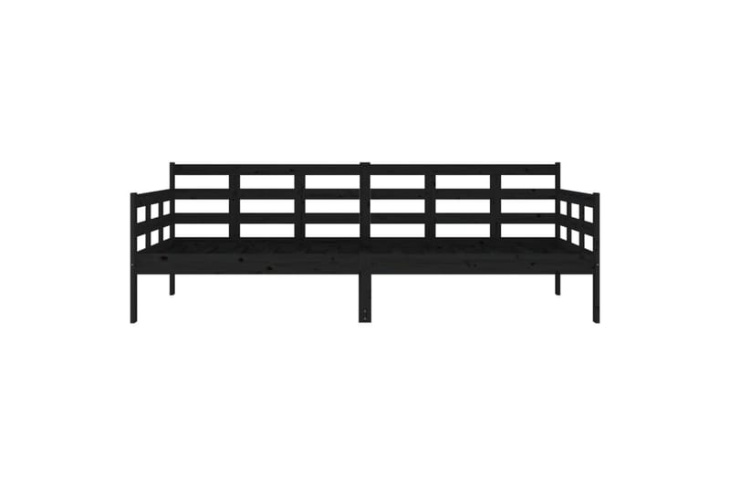Sohvasänky musta täysi mänty 90x200 cm - Musta - Huonekalut - Sohva - Sohvasängyt