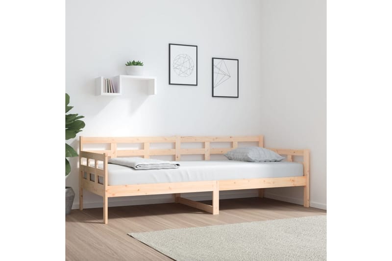 Sohvasänky täysi mänty 80x200 cm - Ruskea - Huonekalut - Sohva - Sohvasängyt