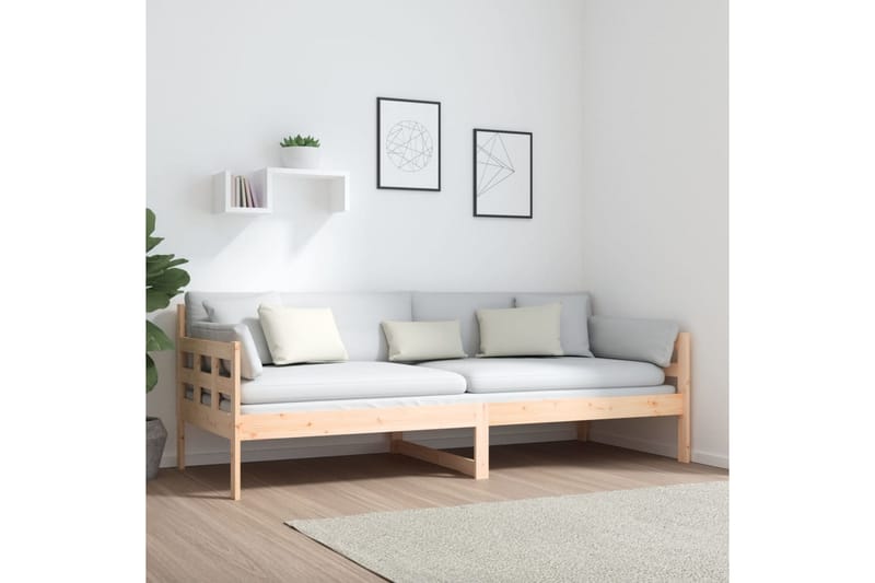 Sohvasänky täysi mänty 80x200 cm - Ruskea - Huonekalut - Sohva - Sohvasängyt