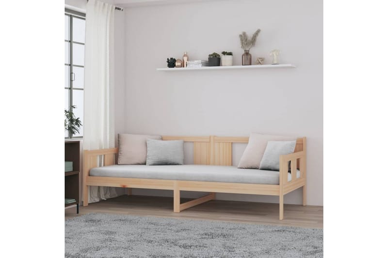 Sohvasänky täysi mänty 90x190 cm - Ruskea - Huonekalut - Sohva - Vuodesohva