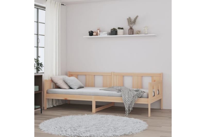 Sohvasänky täysi mänty 90x190 cm - Ruskea - Huonekalut - Sohva - Vuodesohva
