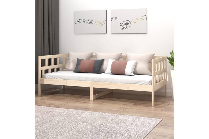 Sohvasänky täysi mänty 90x190 cm - Ruskea - Huonekalut - Sohva - Sohvasängyt