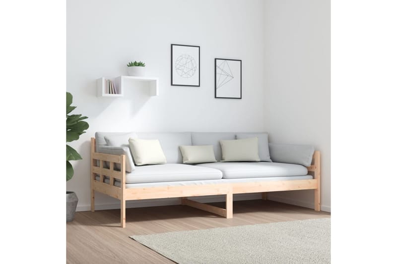 Sohvasänky täysi mänty 90x190 cm - Ruskea - Huonekalut - Sohva - Sohvasängyt