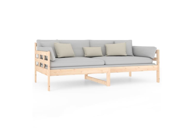 Sohvasänky täysi mänty 90x190 cm - Ruskea - Huonekalut - Sohva - Sohvasängyt