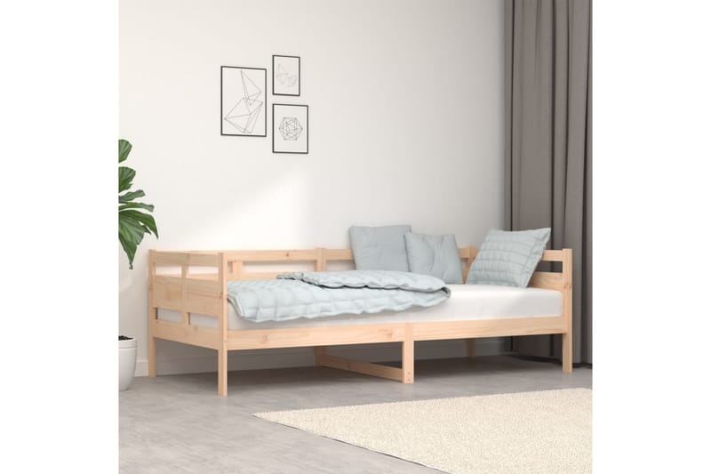 Sohvasänky täysi mänty 90x200 cm - Ruskea - Huonekalut - Sohva - Sohvasängyt