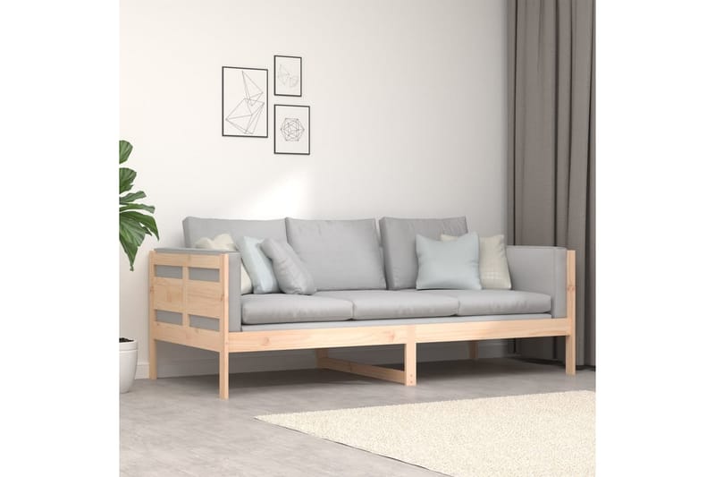 Sohvasänky täysi mänty 90x200 cm - Ruskea - Huonekalut - Sohva - Sohvasängyt