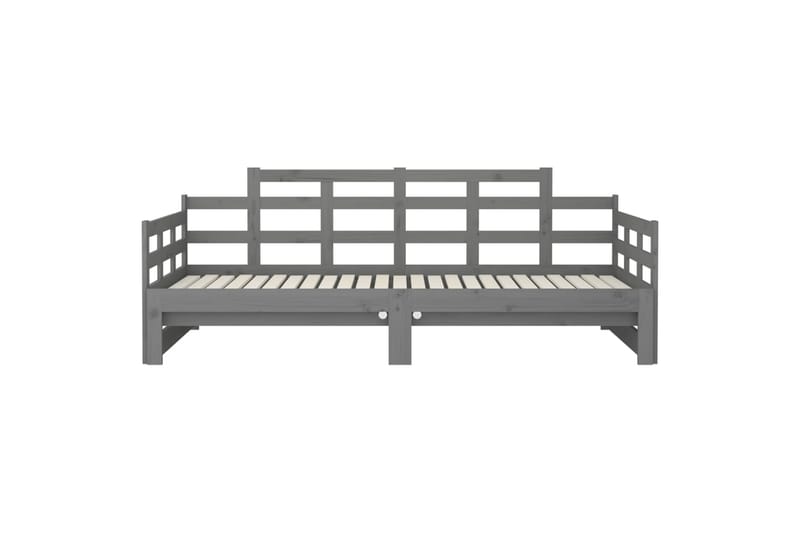 Sohvasänky ulosvedettävä harmaa täysi mänty 2x (90x200) cm - Harmaa - Huonekalut - Sohva - Sohvasängyt