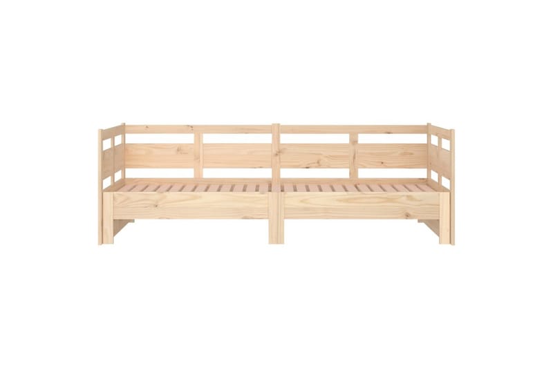 Sohvasänky ulosvedettävä täysi mänty 2x (80x200) cm - Ruskea - Huonekalut - Sohva - Sohvasängyt