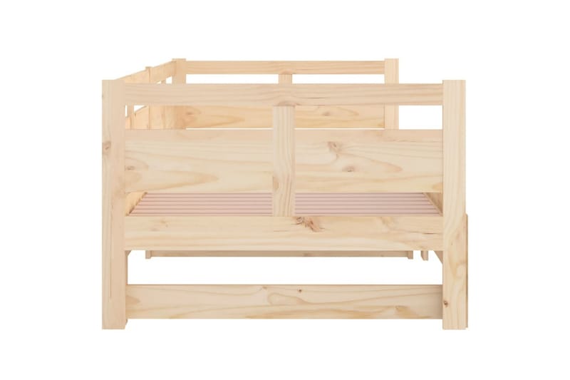 Sohvasänky ulosvedettävä täysi mänty 2x (80x200) cm - Ruskea - Huonekalut - Sohva - Sohvasängyt