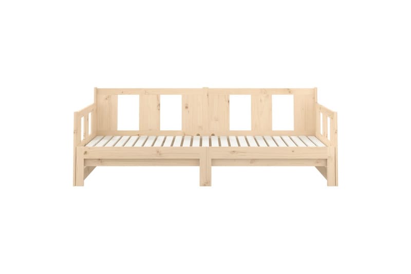 Sohvasänky ulosvedettävä täysi mänty 2x (90x190) cm - Ruskea - Huonekalut - Sohva - Sohvasängyt