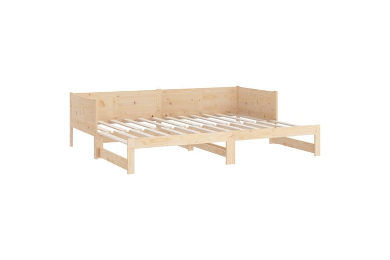 Sohvasänky ulosvedettävä täysi mänty 2x (90x190) cm - Ruskea - Huonekalut - Sohva - Sohvasängyt