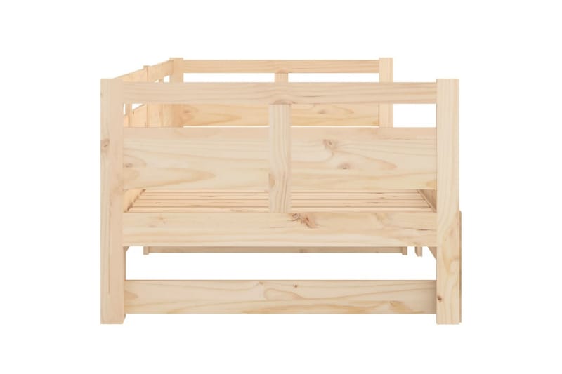 Sohvasänky ulosvedettävä täysi mänty 2x (90x200) cm - Ruskea - Huonekalut - Sohva - Sohvasängyt