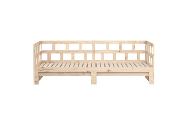 Sohvasänky ulosvedettävä täysi mänty 2x (90x200) cm - Ruskea - Huonekalut - Sohva - Sohvasängyt